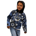 Custom Geelong Cats NAIDOC Week 2024 Kid Hoodie Fire Burning Aboriginal Dots Art