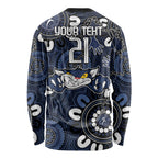 Custom Geelong Cats NAIDOC Week 2024 Long Sleeve Shirt Fire Burning Aboriginal Dots Art