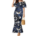Custom Geelong Cats NAIDOC Week 2024 Mermaid Dress Fire Burning Aboriginal Dots Art