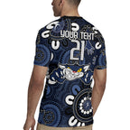 Custom Geelong Cats NAIDOC Week 2024 Rugby Jersey Fire Burning Aboriginal Dots Art