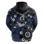 Custom Geelong Cats NAIDOC Week 2024 Zip Hoodie Fire Burning Aboriginal Dots Art