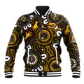 Custom Hawthorn NAIDOC Week 2024 Baseball Jacket Fire Burning Aboriginal Dots Art
