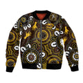 Custom Hawthorn NAIDOC Week 2024 Bomber Jacket Fire Burning Aboriginal Dots Art