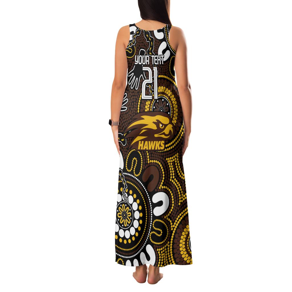 Custom Hawthorn NAIDOC Week 2024 Family Matching Tank Maxi Dress and Hawaiian Shirt Fire Burning Aboriginal Dots Art