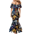 Custom Lions Football NAIDOC Week 2024 Mermaid Dress Fire Burning Aboriginal Dots Art