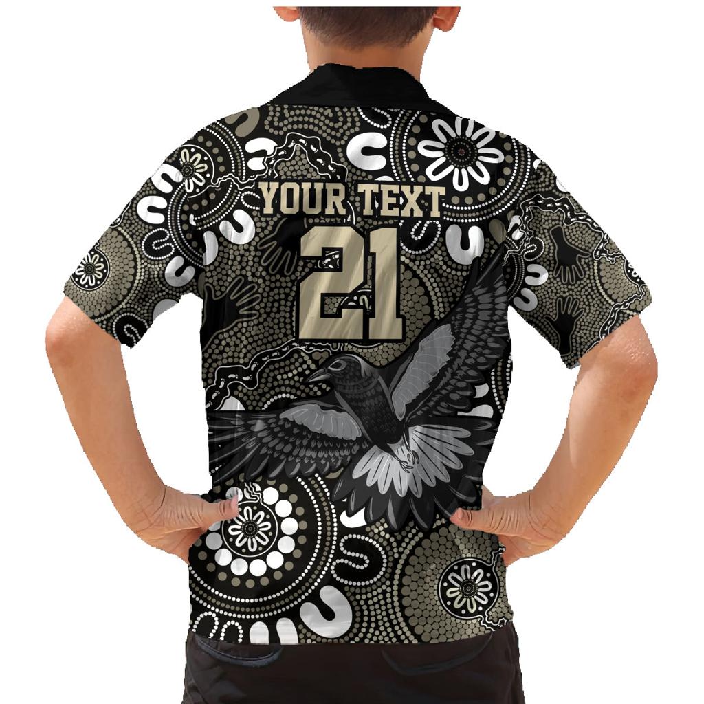 Custom Magpies NAIDOC Week 2024 Family Matching Mermaid Dress and Hawaiian Shirt Fire Burning Aboriginal Dots Art