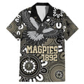Custom Magpies NAIDOC Week 2024 Family Matching Mermaid Dress and Hawaiian Shirt Fire Burning Aboriginal Dots Art