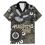 Custom Magpies NAIDOC Week 2024 Family Matching Mermaid Dress and Hawaiian Shirt Fire Burning Aboriginal Dots Art