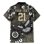 Custom Magpies NAIDOC Week 2024 Family Matching Mermaid Dress and Hawaiian Shirt Fire Burning Aboriginal Dots Art