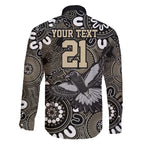 Custom Magpies NAIDOC Week 2024 Family Matching Tank Maxi Dress and Hawaiian Shirt Fire Burning Aboriginal Dots Art