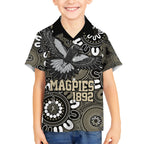 Custom Magpies NAIDOC Week 2024 Hawaiian Shirt Fire Burning Aboriginal Dots Art