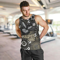 Custom Magpies NAIDOC Week 2024 Men Tank Top Fire Burning Aboriginal Dots Art