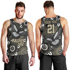 Custom Magpies NAIDOC Week 2024 Men Tank Top Fire Burning Aboriginal Dots Art