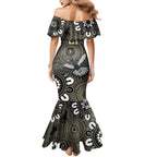 Custom Magpies NAIDOC Week 2024 Mermaid Dress Fire Burning Aboriginal Dots Art