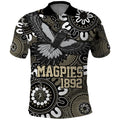 Custom Magpies NAIDOC Week 2024 Polo Shirt Fire Burning Aboriginal Dots Art