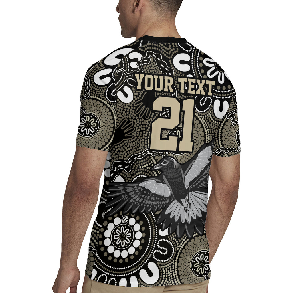 Custom Magpies NAIDOC Week 2024 Rugby Jersey Fire Burning Aboriginal Dots Art