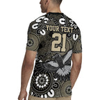 Custom Magpies NAIDOC Week 2024 Rugby Jersey Fire Burning Aboriginal Dots Art
