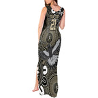 Custom Magpies NAIDOC Week 2024 Tank Maxi Dress Fire Burning Aboriginal Dots Art