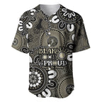 NAIDOC Week 2024 Fire Burning Baseball Jersey Aboriginal Dots Black Art