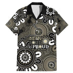NAIDOC Week 2024 Fire Burning Family Matching Mermaid Dress and Hawaiian Shirt Aboriginal Dots Black Art