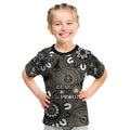 NAIDOC Week 2024 Fire Burning Kid T Shirt Aboriginal Dots Black Art