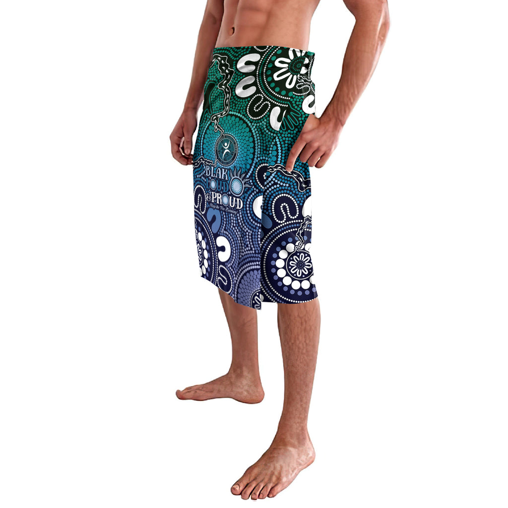NAIDOC Week 2024 Fire Burning Lavalava Aboriginal Dots Blue Art