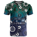 NAIDOC Week 2024 Fire Burning T Shirt Aboriginal Dots Blue Art