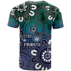 NAIDOC Week 2024 Fire Burning T Shirt Aboriginal Dots Blue Art