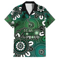NAIDOC Week 2024 Fire Burning Family Matching Summer Maxi Dress and Hawaiian Shirt Aboriginal Dots Green Art
