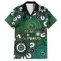 NAIDOC Week 2024 Fire Burning Hawaiian Shirt Aboriginal Dots Green Art