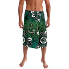 NAIDOC Week 2024 Fire Burning Lavalava Aboriginal Dots Green Art