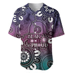 NAIDOC Week 2024 Fire Burning Baseball Jersey Aboriginal Dots Pink Art