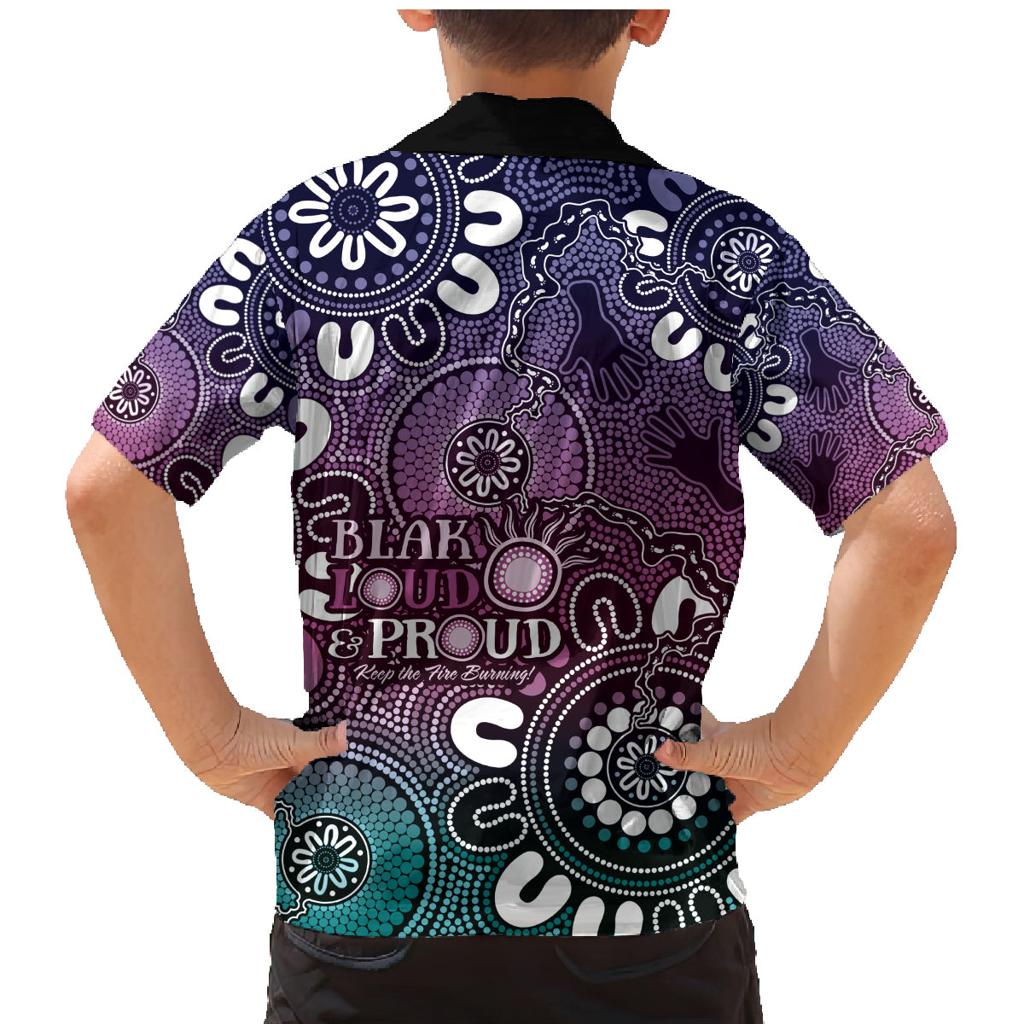 NAIDOC Week 2024 Fire Burning Family Matching Mermaid Dress and Hawaiian Shirt Aboriginal Dots Pink Art