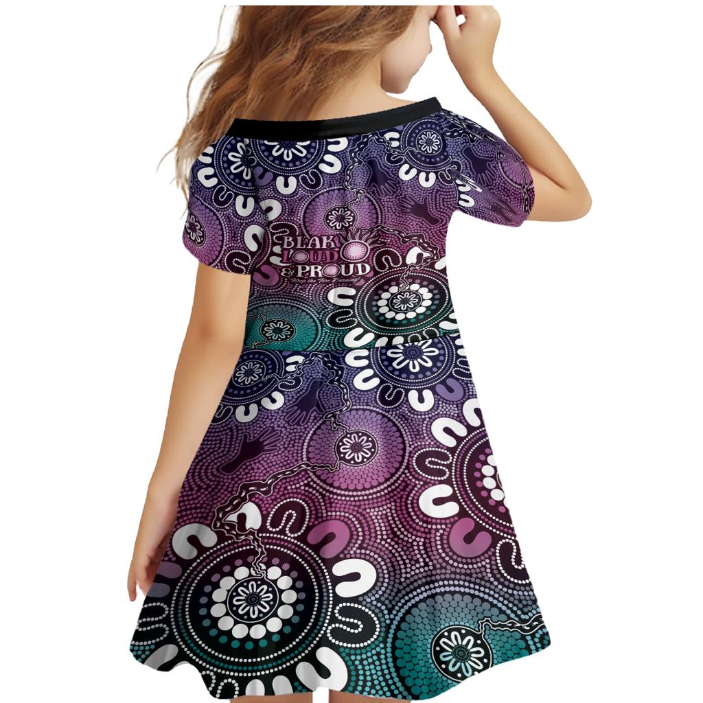 NAIDOC Week 2024 Fire Burning Family Matching Mermaid Dress and Hawaiian Shirt Aboriginal Dots Pink Art