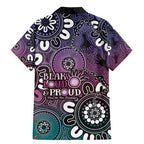 NAIDOC Week 2024 Fire Burning Family Matching Mermaid Dress and Hawaiian Shirt Aboriginal Dots Pink Art