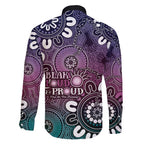 NAIDOC Week 2024 Fire Burning Family Matching Puletasi and Hawaiian Shirt Aboriginal Dots Pink Art
