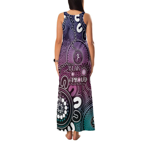NAIDOC Week 2024 Fire Burning Family Matching Tank Maxi Dress and Hawaiian Shirt Aboriginal Dots Pink Art