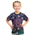 NAIDOC Week 2024 Fire Burning Kid T Shirt Aboriginal Dots Pink Art
