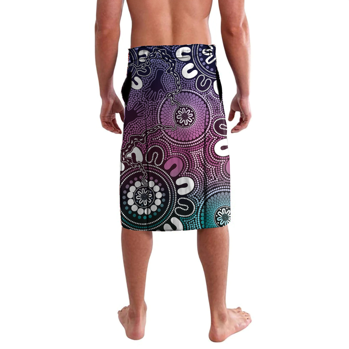 NAIDOC Week 2024 Fire Burning Lavalava Aboriginal Dots Pink Art