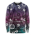 NAIDOC Week 2024 Fire Burning Long Sleeve Shirt Aboriginal Dots Pink Art