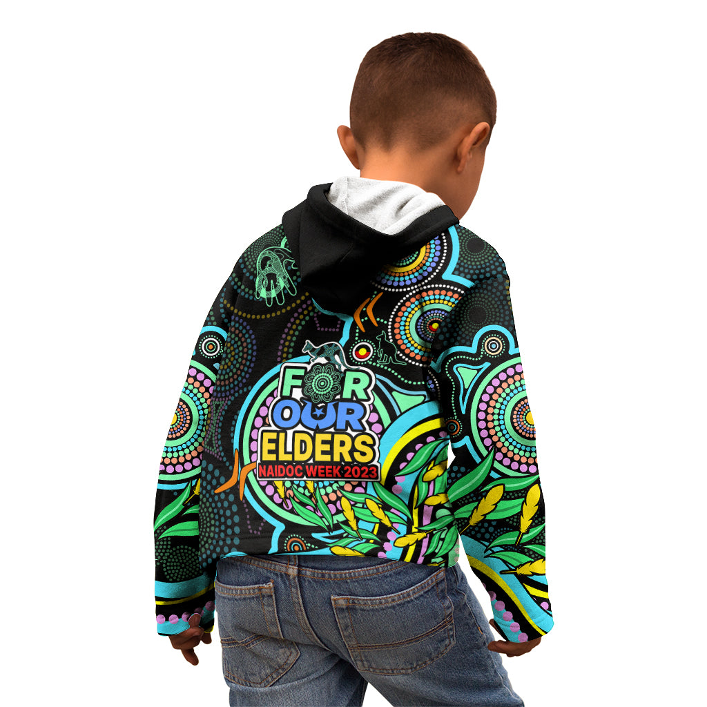 naidoc-week-2023-kid-hoodie-indigenous-tribal-ver02-aqua