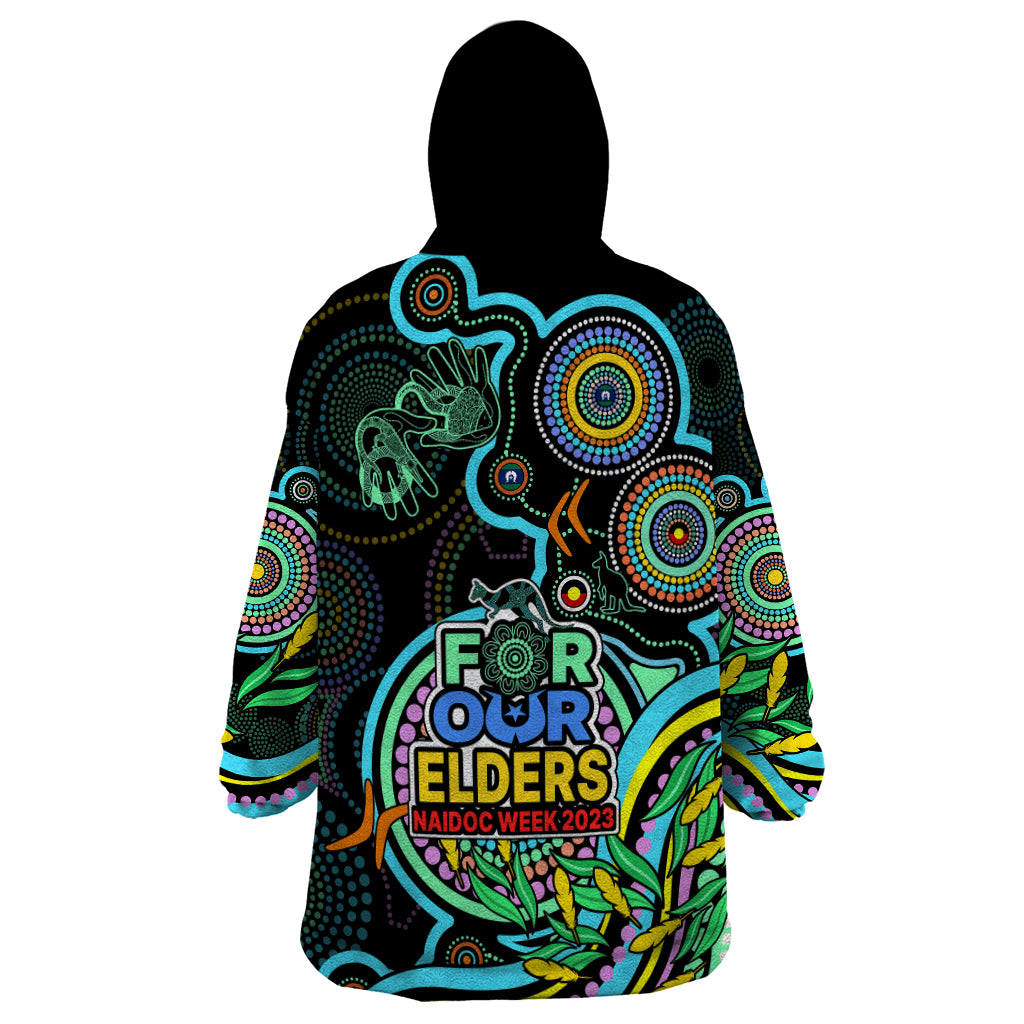 naidoc-week-2023-wearable-blanket-hoodie-indigenous-tribal-ver02-aqua