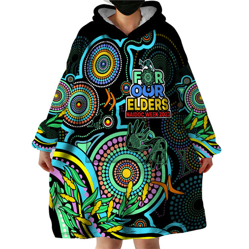 naidoc-week-2023-wearable-blanket-hoodie-indigenous-tribal-ver02-aqua