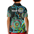 custom-naidoc-week-2023-kid-polo-shirt-indigenous-tribal-ver02-aqua