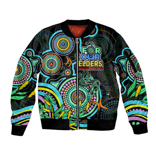 custom-naidoc-week-2023-sleeve-zip-bomber-jacket-indigenous-tribal-ver02-aqua