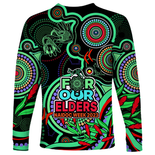 naidoc-week-2023-long-sleeve-shirt-indigenous-tribal-ver02-green