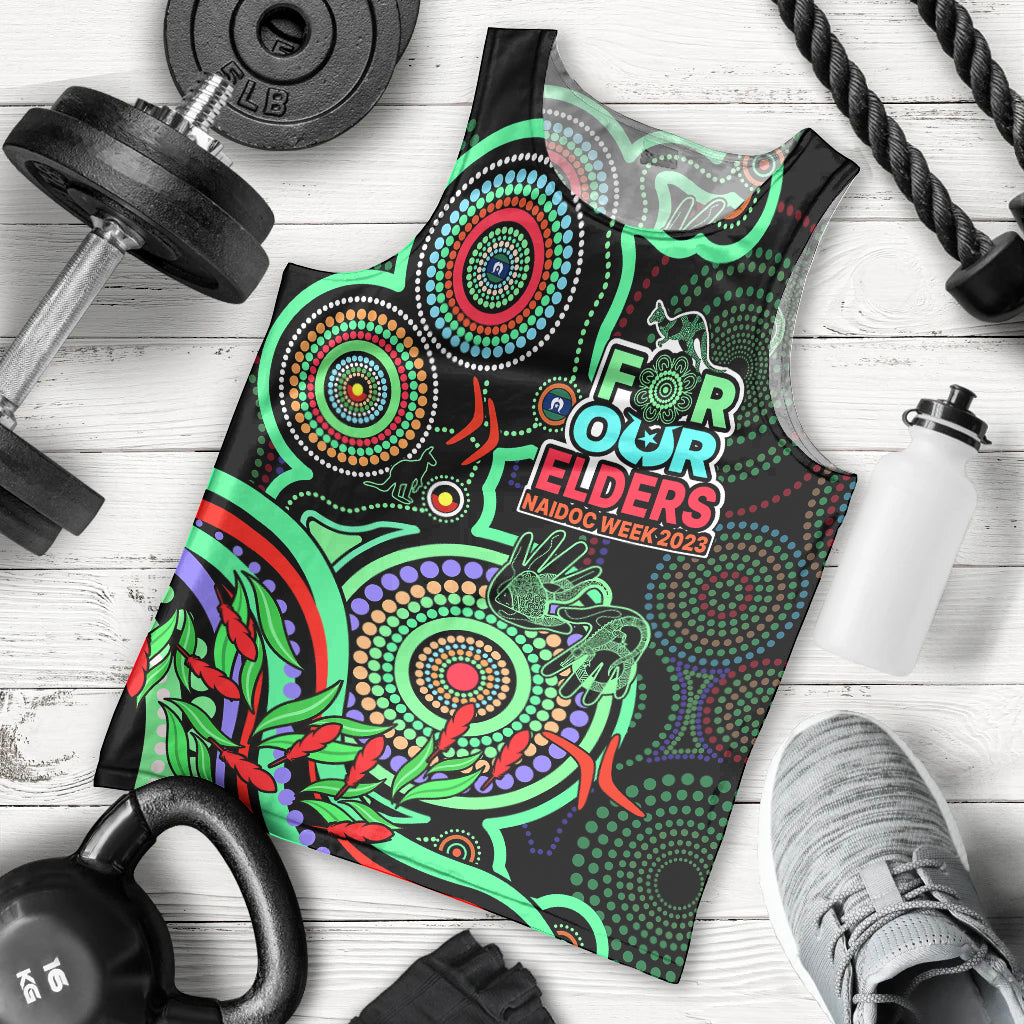 naidoc-week-2023-men-tank-top-indigenous-tribal-ver02-green