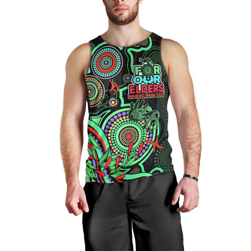 naidoc-week-2023-men-tank-top-indigenous-tribal-ver02-green