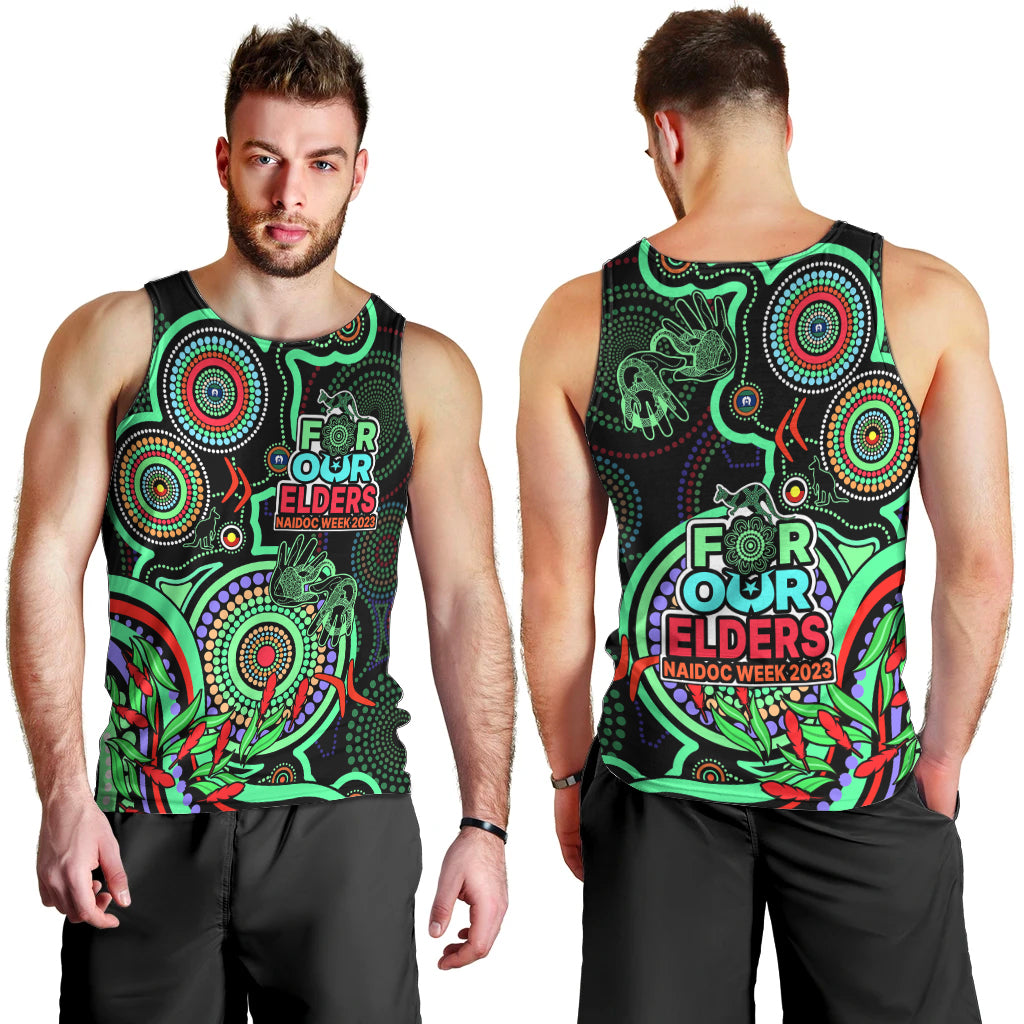 naidoc-week-2023-men-tank-top-indigenous-tribal-ver02-green