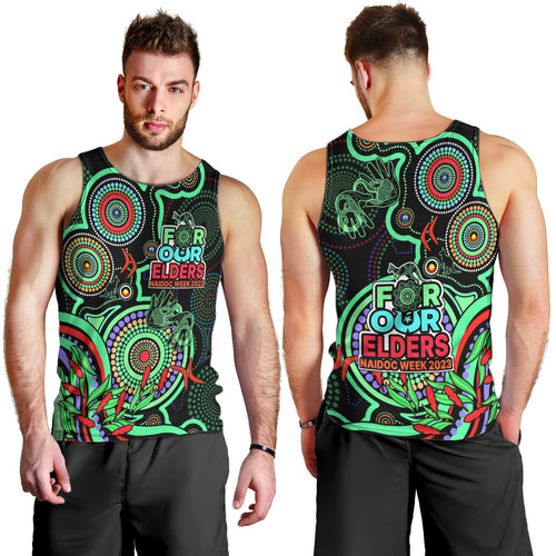 naidoc-week-2023-men-tank-top-indigenous-tribal-ver02-green